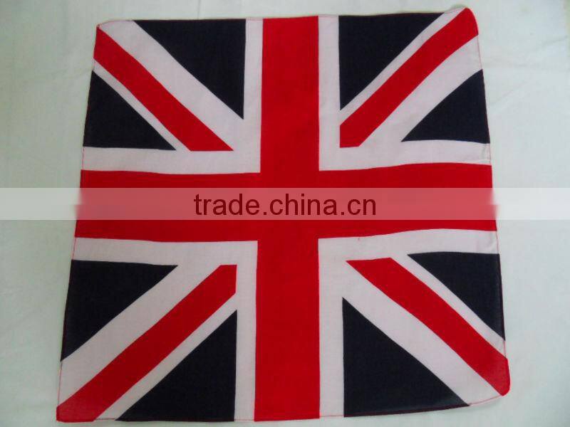 Hot 100% Cotton 22x22" Double Sided Printing Head Wrap Scarf Wristband Bandanas