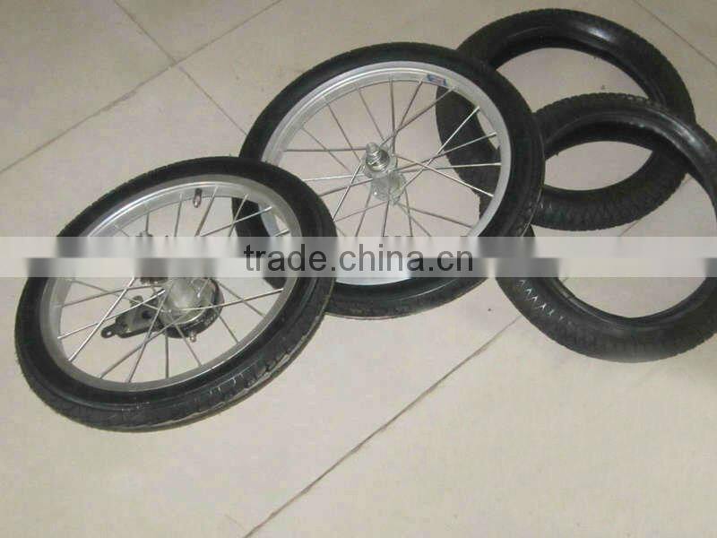 plastic garden cart wheel 16"x 2.125"