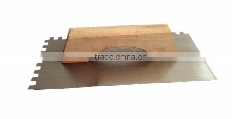 carbon steel plastering trowel with wood handle JQ6071A