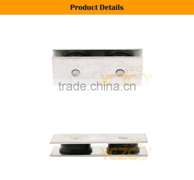 Double wheel window roller roller zinc iron plated