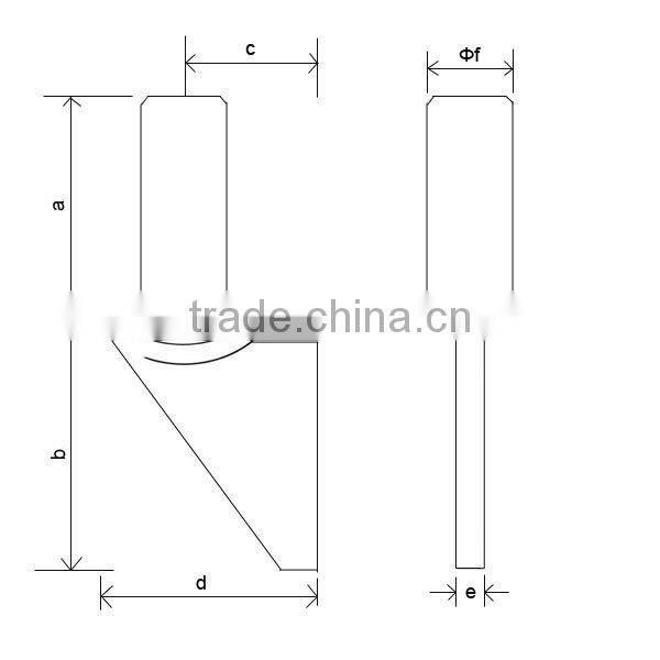Truck Gate Hinge Weld-on Pin