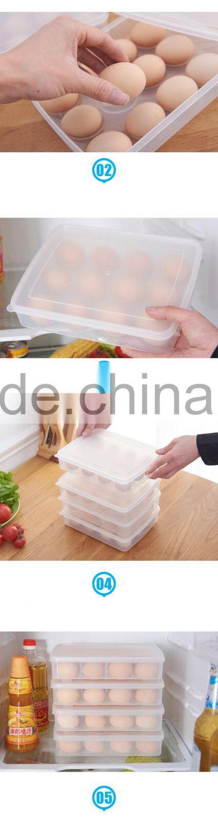 Egg Container Holder Box Refrigerator Storage Tray for 12 eggs