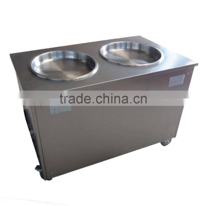 Factory price Fry Ice Cream Machine / Flat Pan Fried Ice Cream Machine / Ice Cream Roll Machine (ZQR2170S)