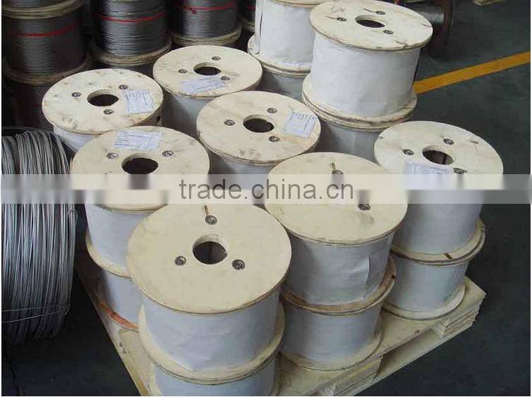 Electro Galvanized Steel Wire Rope 7X19
