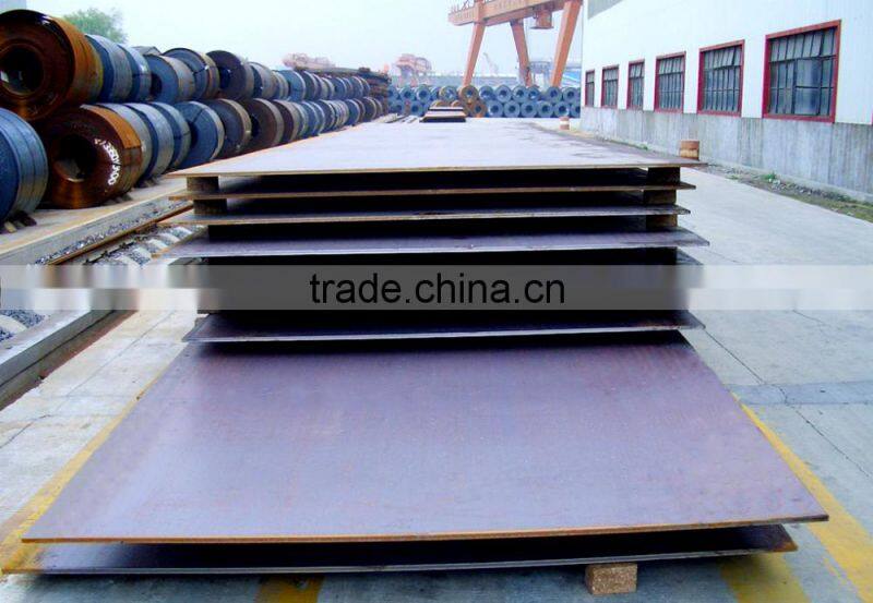 Low building materials price gi galvanized carbon checkered hot rolled steel plate