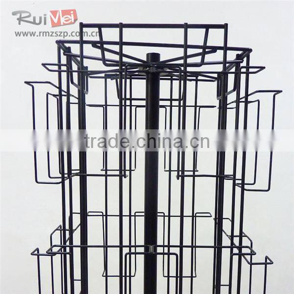Floor Standing Metal Wire Display Stands for Business Cards