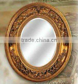 Wooden classical hand carved wall mirror, MOQ:1PCS(B70119)