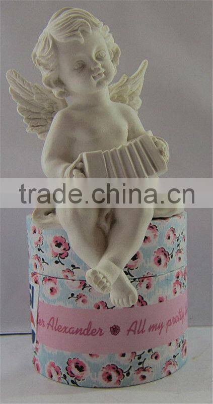 Decorate sitting mini angel statue