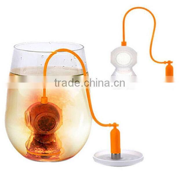 Deep Tea Diver Shape Silicone Tea Infuser,Silicone Tea Filter,Silicone Tea Strainer OEM&ODM Factory