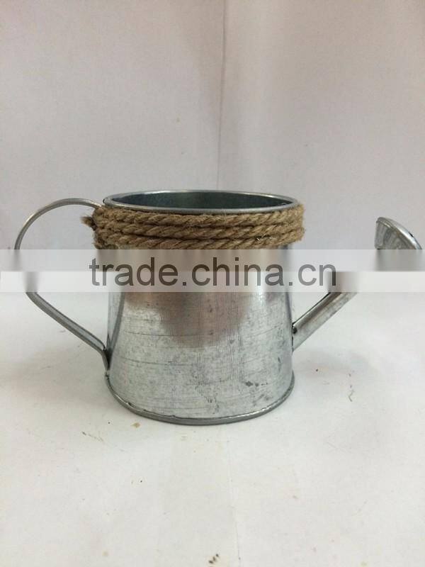 cheap unique promotional galvanized indoor decorative metal custom watering can for sale