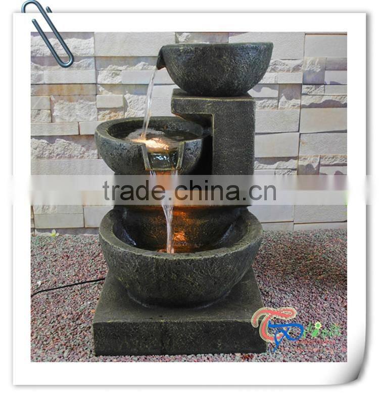 Beautiful polyresin artificial outdoor garden tall water fountains