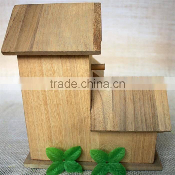 Wooden houses wood Villa model shape sorter toy crazy toys for kids