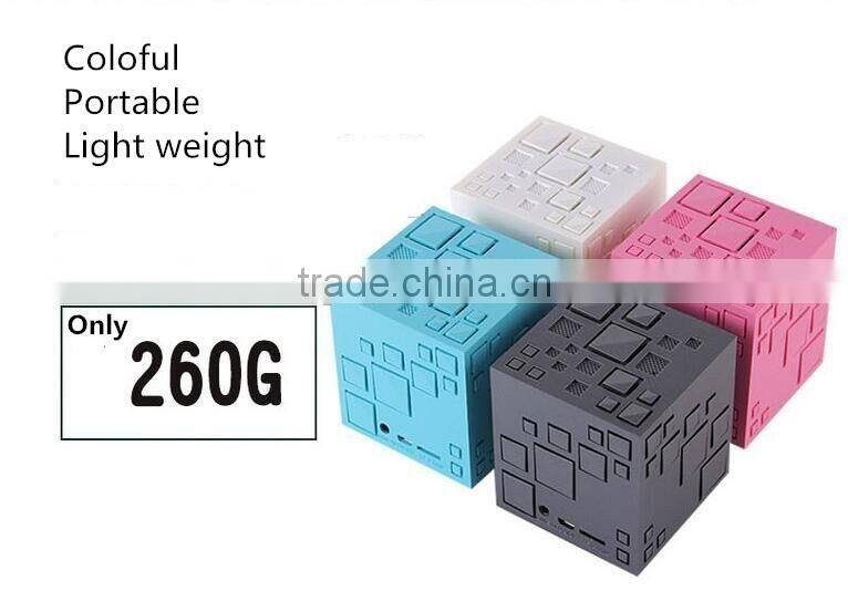 New Arrival Magic Cube Wireless Bluetooth Speaker With LED Flashlight/FM Radio Portable Q Plus Rubik's Cube Bluetooth Speaker