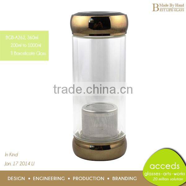 Personalized Handcrafted Glass Reusable Juice Source Cup