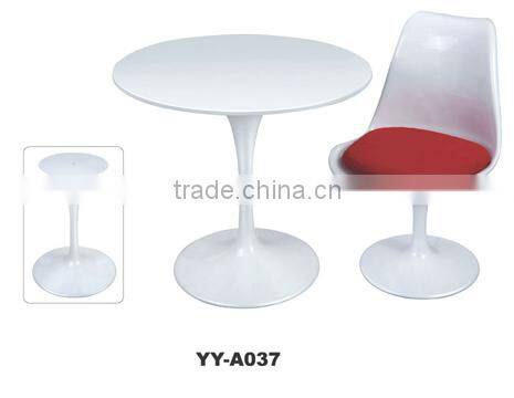 polished white iron bar table YY-A037