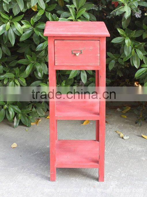 antique wooden flower rack