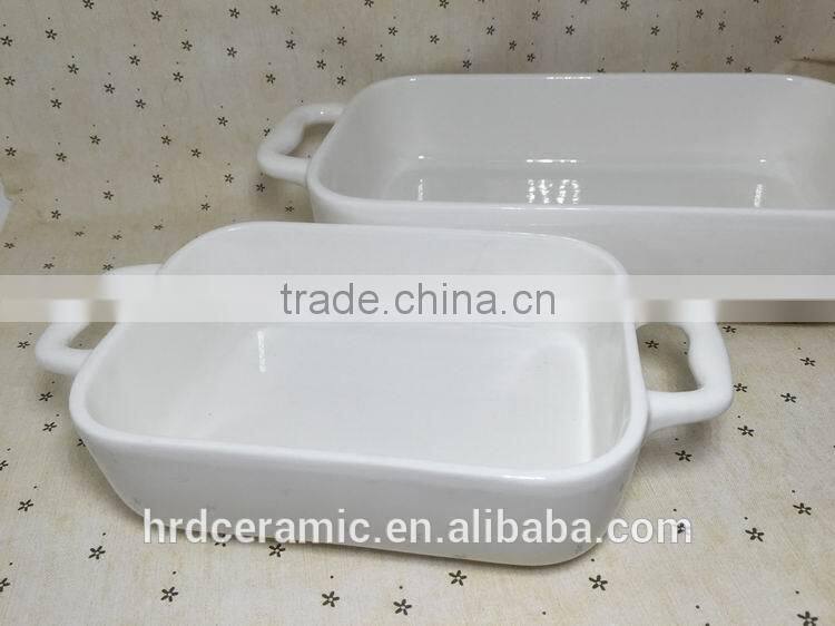 Ceramic oven dish/stocked porcelain cheese bakeware plate