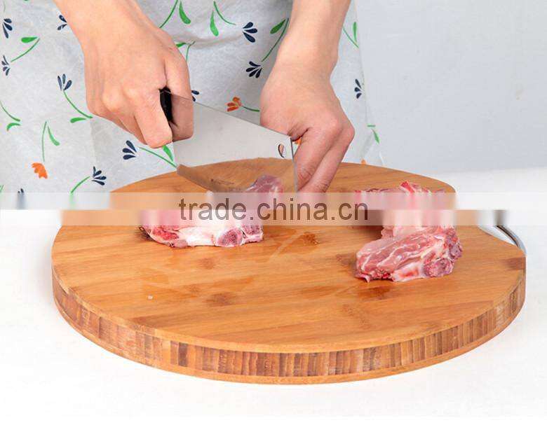 Good quality disposable round bamboo cutting board