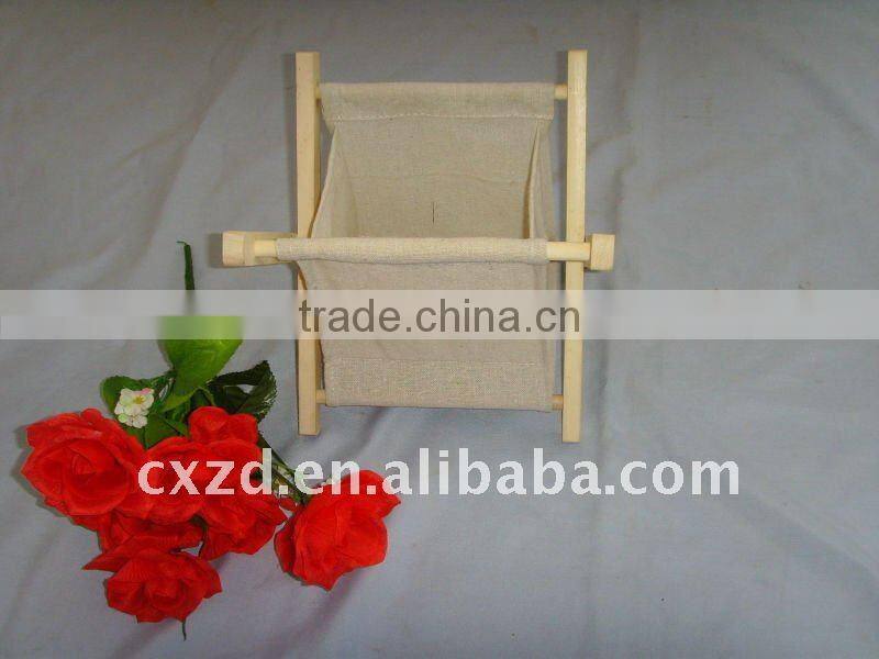 FABRIC MAGAZINE HOLDER,CLOTH MAGAZINE RACK,WOODEN WITH CLOTH MAGAZINE FRAME