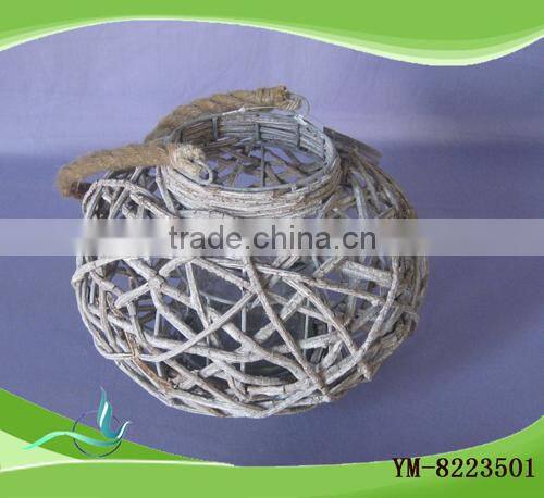 Garden Rattan Candle Lantern