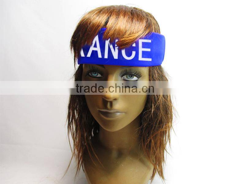 Small MOQ Promotional Wholesale Custom Cotton Elastic HeadBand&Sport Head Band&Sports Cotton Headband