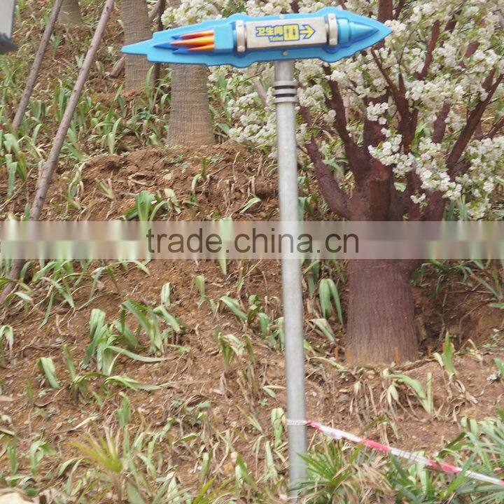 Fiberglass cartoon sign board for amusement park decoration