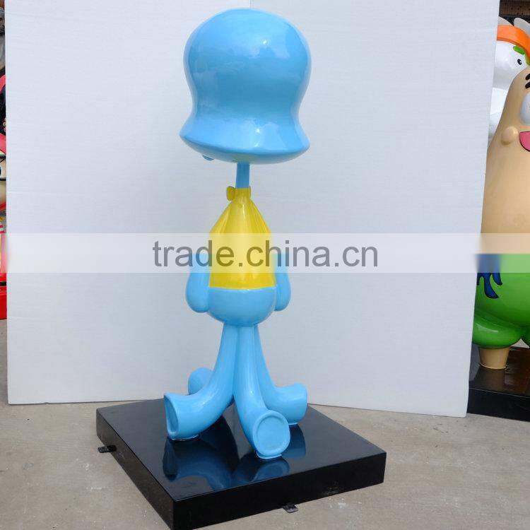 Fiberglass statue cartoon mascot