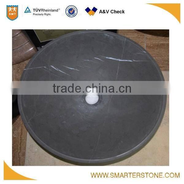 China carrara white marble bath sink with plywood package