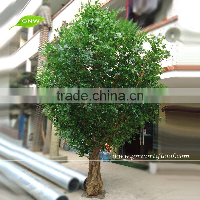 Artificial green ficus tree natural look arificial plant banyan tree 8ft high for garden decoration