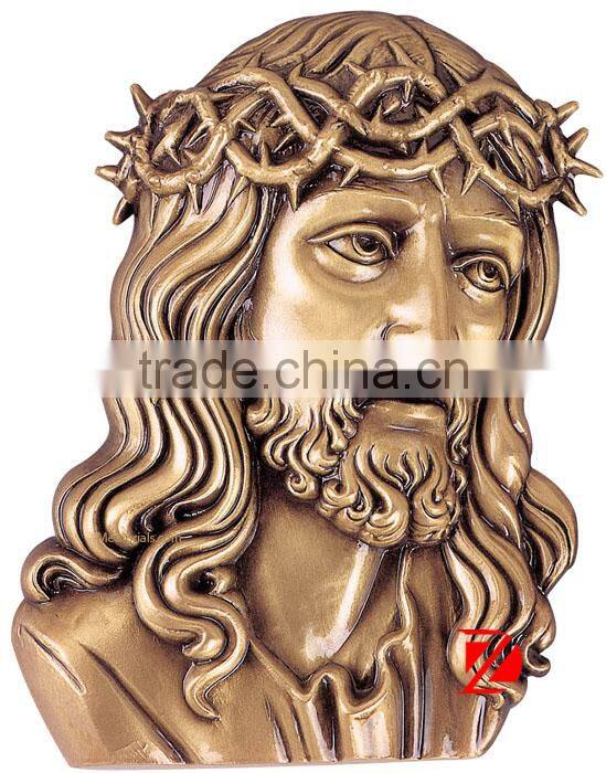 Bronze jesus statue wall decoration