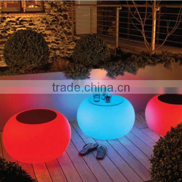 Transparent crystal rechargeable LED Dinner Table