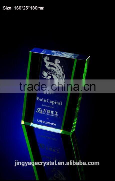 Unique Souvenir Crystal Plaque