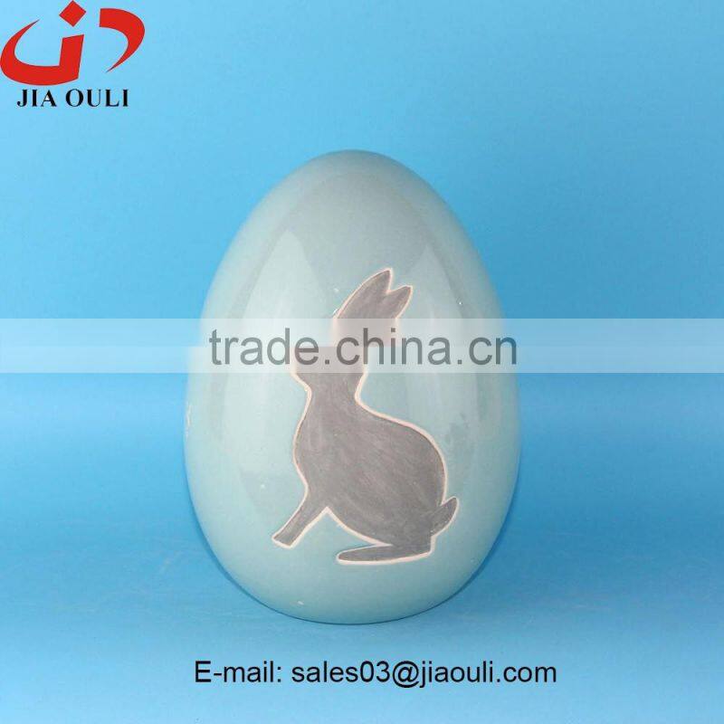 2016 New design easter decoration Ceramic egg