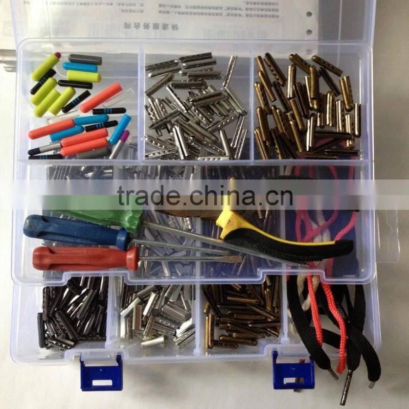 2-layer Plastic Adjustable Compartments metal aglet Tool Bin Storage Box