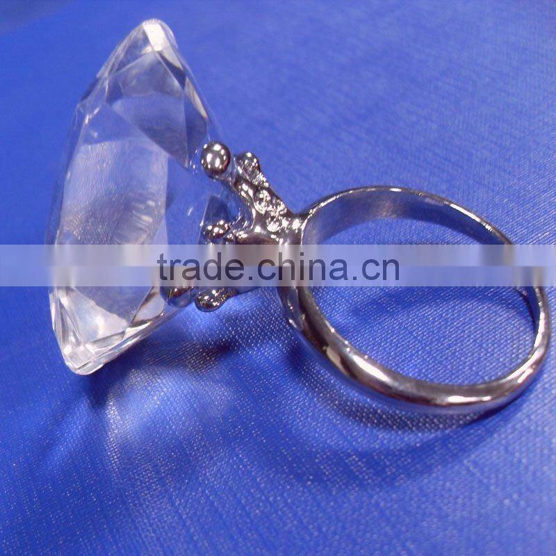 acrylic crystal diamond wedding napkin ring decorative