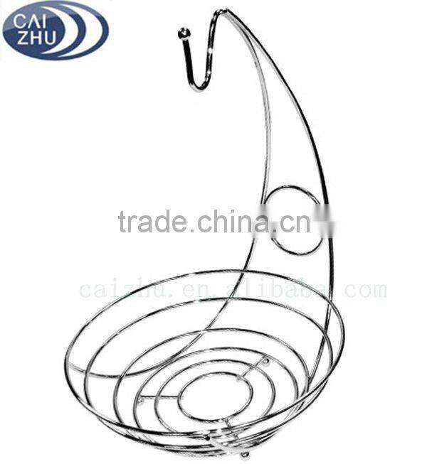 2016 New design metal hanging fruit basket display woth banana holder