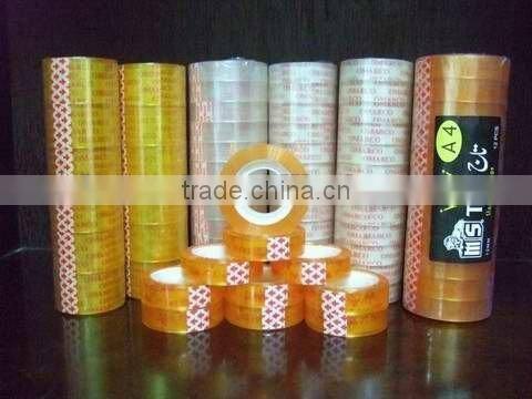 High adhesive golden stationery tape for office