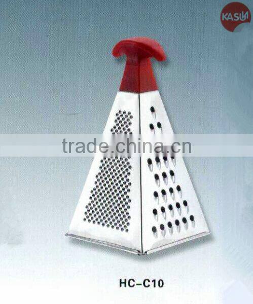 Hot Sale 8" stainless steel vegetable manual grater wood print handle