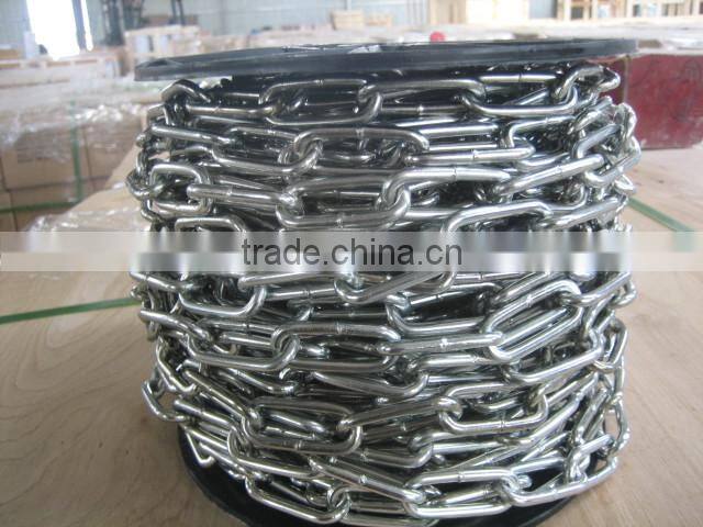 DIN763 2mm galvanized long link chain