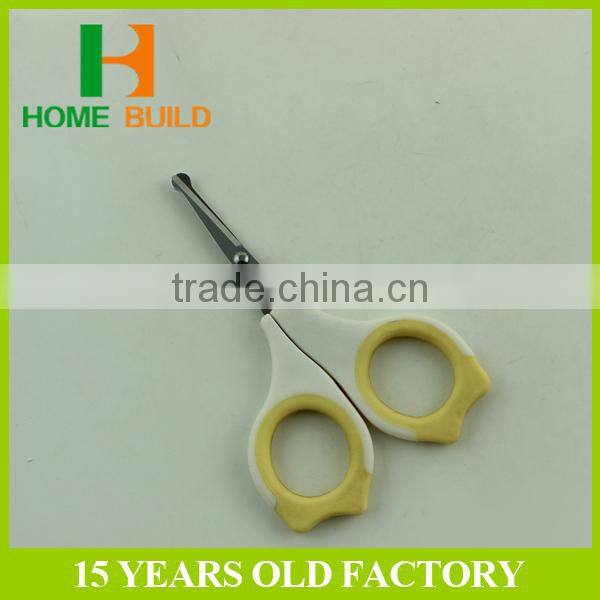 Factory price HB-S4100 LFGB certificated 4" soft handle manicure Baby nail scissors
