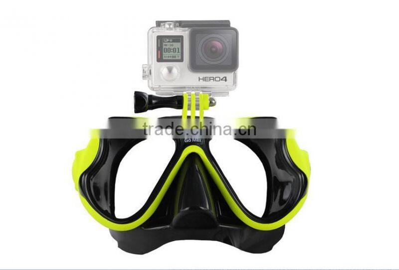 Factory Direct Amazon Hotselling Black GOPRO Camera Swimming Goggles Anti Fog Swimming Goggles With CE certification