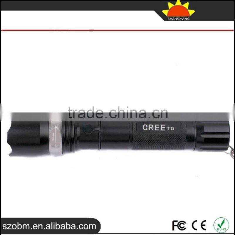 Wholesale High quality SS-911 XM-L T6 LED 5-Mode Rechargeable Focus Zoomable Flashlight