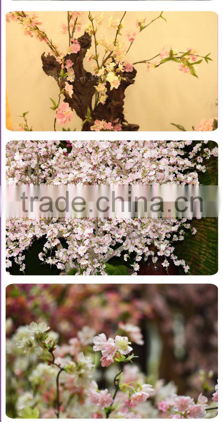 china wholesale silk flower artificial real touch cherry blossom good quality for decoration