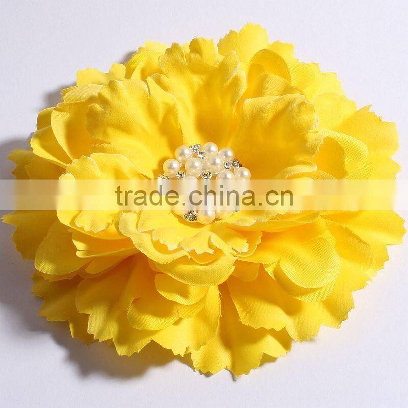 fabric flower clip fabric flower brooch for kids hair accessories