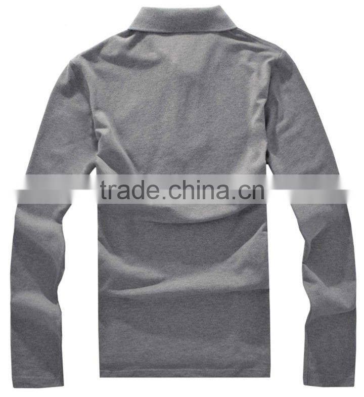 males blank plain 100% cotton polo shirt