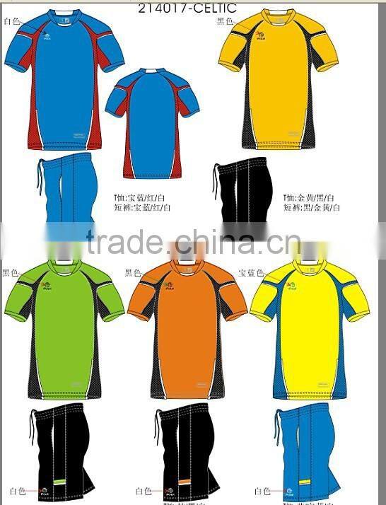 Wale fabric custom soccer jersey set