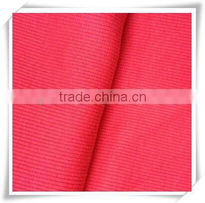 Good elastic Cotton100 Striped 2*2 Rib Fabric