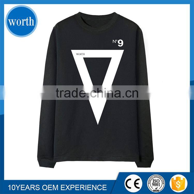 T SHIRT HOMME LONG SLEEVE WITH FASHION GEL PRINTING