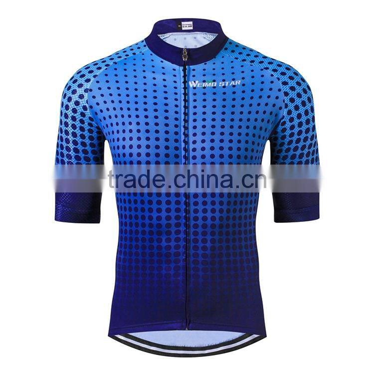 Wholesale china custom bicycle shirt for men Design your own cycling jersey clothing short sleeve manufacturer