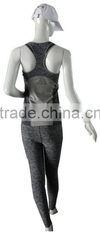 Sports wear running vest and legging for women